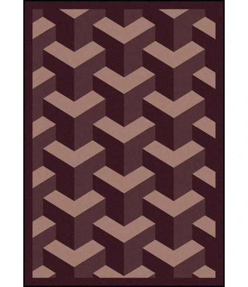 Joy Carpets Kaleidoscope Plum Rooftop 10ft.9in. x 13ft.2in. Rect. Rug