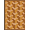 Joy Carpets Kaleidoscope Wheat Rooftop 3ft.10in. x 5ft.4in. Rect. Rug