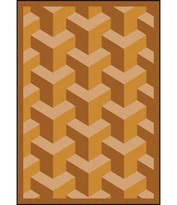 Joy Carpets Kaleidoscope Wheat Rooftop 3ft.10in. x 5ft.4in. Rect. Rug