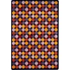 Joy Carpets Kid Essentials Plum Roundabout 10ft.9in. x 13ft.2in. Rect. Rug