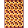 Joy Carpets Kid Essentials Red Roundabout 10ft.9in. x 13ft.2in. Rect. Rug