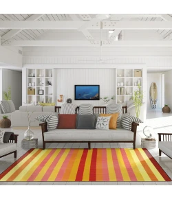 Joy Carpets Summer Solstice Multi Sailor's Delight 7ft.8in. x 10ft.9in. Rect. Rug