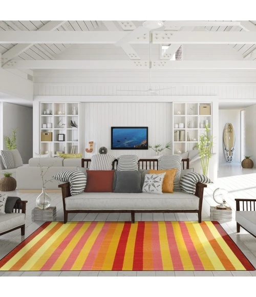 Joy Carpets Summer Solstice Multi Sailor's Delight 7ft.8in. x 10ft.9in. Rect. Rug