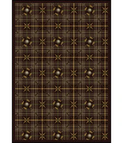 Joy Carpets Games People Play Bark Brown Saint Andrews 7ft.8in. x 10ft.9in. Rect. Rug