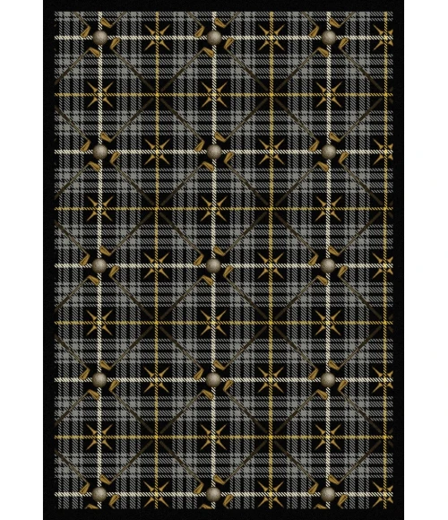 Joy Carpets Games People Play Flannel Gray Saint Andrews 3ft.10in. x 5ft.4in. Rect. Rug