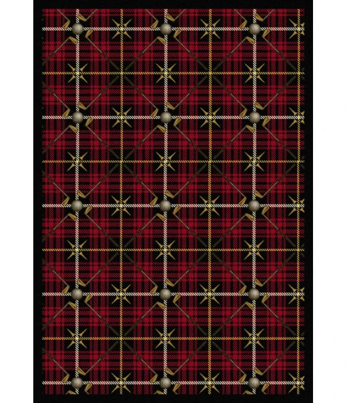 Joy Carpets Games People Play Lumberjack Red Saint Andrews 3ft.10in. x 5ft.4in. Rect. Rug