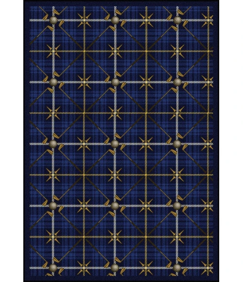 Joy Carpets Games People Play Seaside Blue Saint Andrews 3ft.10in. x 5ft.4in. Rect. Rug