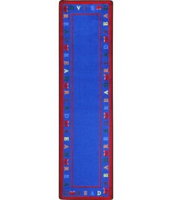Joy Carpets Kid Essentials Multi Scattered Books 2ft.1in. x 7ft.8in. Rect. Rug