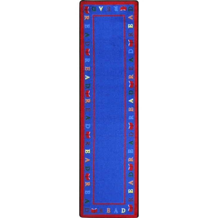 Joy Carpets Kid Essentials Multi Scattered Books 2ft.1in. x 7ft.8in. Rect. Rug