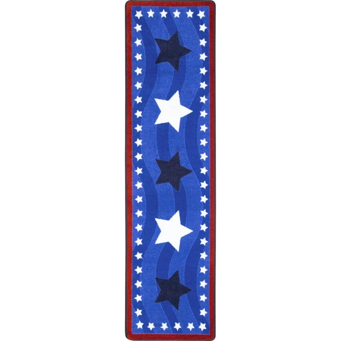 Joy Carpets Kid Essentials Multi Pride of Country 2ft. 1in. x 7ft. 8in. Runner Rect. Rug