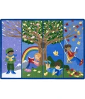 Joy Carpets Kid Essentials Multi Seasons of Reading 7ft.8in. x 10ft.9in. Rect. Rug