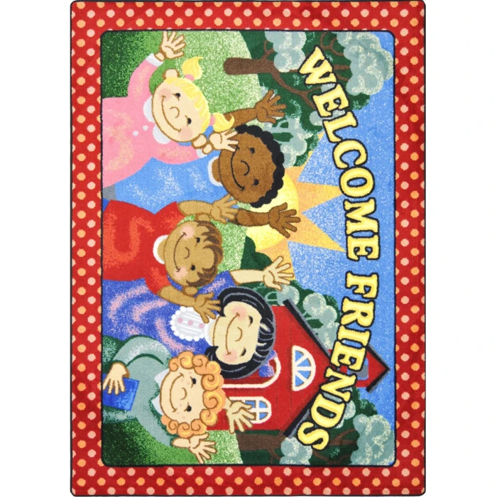 Joy Carpets Kid Essentials Multi School Days 3ft.10in. x 5ft.4in. Rect. Rug