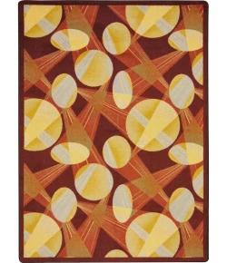 Joy Carpets Any Day Matinee Burgundy Searchlight 7ft.8in. x 10ft.9in. Rect. Rug