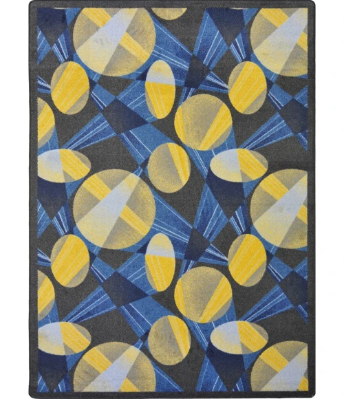 Joy Carpets Any Day Matinee Navy Searchlight 10ft.9in. x 13ft.2in. Rect. Rug