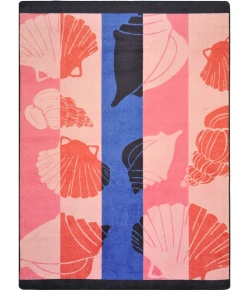 Joy Carpets Summer Solstice Multi Seashell Lagoon 5ft.4in. x 7ft.8in. Rect. Rug