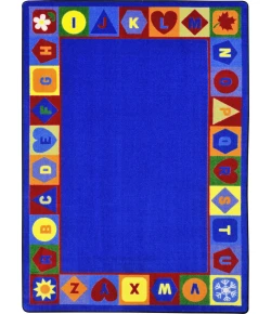 Joy Carpets Kid Essentials Multi Seasons & Shapes Alphabet 7ft.8in. x 10ft.9in. Rect. Rug
