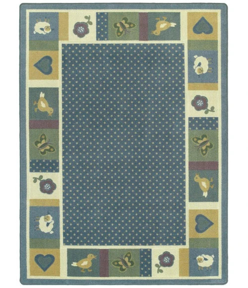 Joy Carpets Kid Essentials Soft Seeing Spots 7ft.8in. x 10ft.9in. Rect. Rug