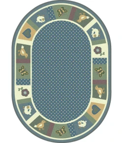 Joy Carpets Kid Essentials Soft Seeing Spots 13ft.2in. Round Rug