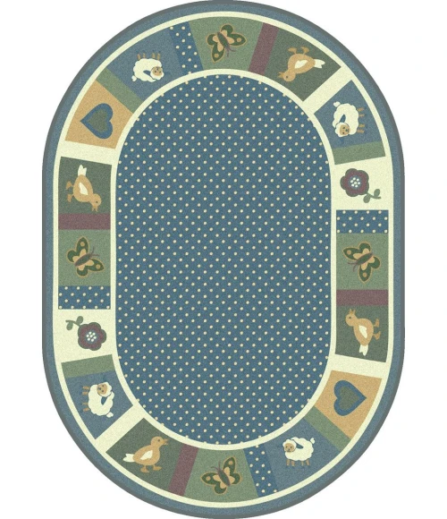 Joy Carpets Kid Essentials Soft Seeing Spots 13ft.2in. Round Rug