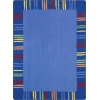 Joy Carpets Kid Essentials Rainbow Seeing Stripes 10ft.9in. x 13ft.2in. Rect. Rug