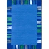 Joy Carpets Kid Essentials Seaglass Seeing Stripes 10ft.9in. x 13ft.2in. Rect. Rug