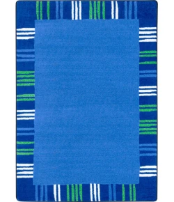 Joy Carpets Kid Essentials Seaglass Seeing Stripes 10ft.9in. x 13ft.2in. Rect. Rug