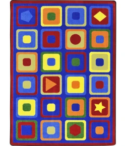 Joy Carpets Kid Essentials Multi Seeking Shapes 10ft.9in. x 13ft.2in. Rect. Rug