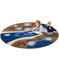 Joy Carpets Kid Essentials Multi Serenity Brook 5ft. 4in. Round Rug