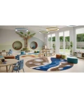 Joy Carpets Kid Essentials Multi Serenity Brook 5ft. 4in. Round Rug
