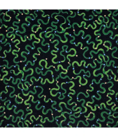 Joy Carpets Kaleidoscope Green Serpentine 7ft.8in. x 10ft.9in. Rect. Rug