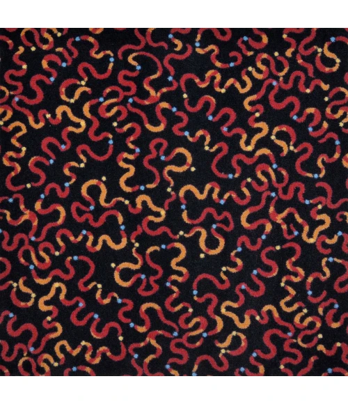 Joy Carpets Kaleidoscope Red Serpentine 3ft.10in. x 5ft.4in. Rect. Rug