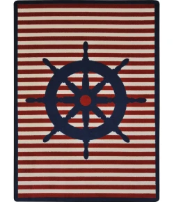 Joy Carpets Kid Essentials Blue Set Your Course 10ft.9in. x 13ft.2in. Rect. Rug