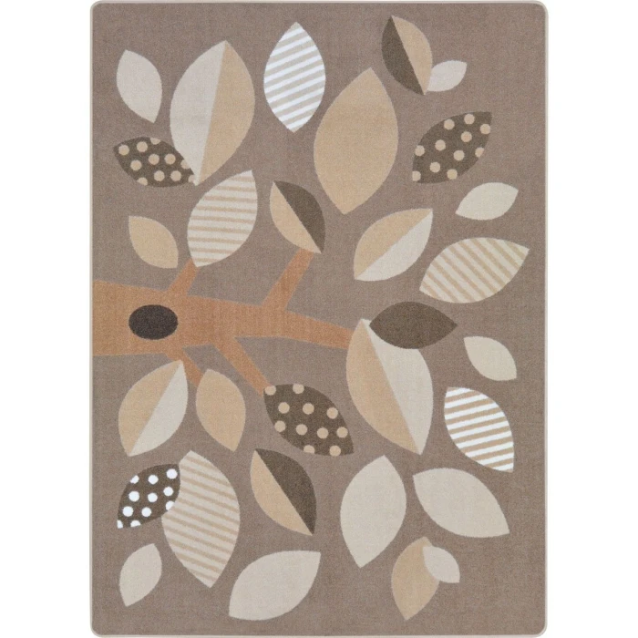 Joy Carpets Kid Essentials Neutral Shady Grove 5ft.4in. x 7ft.8in. Rect. Rug
