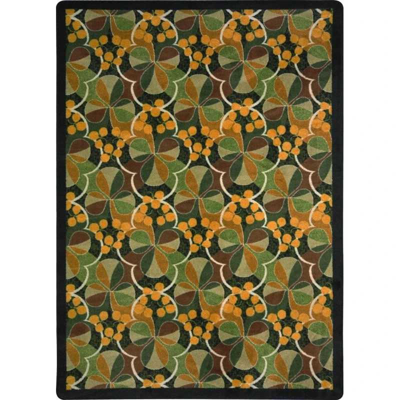 Joy Carpets Kaleidoscope Multi Shamrock 5ft.4in. x 7ft.8in. Rect. Rug