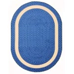 Joy Carpets Kid Essentials Blue Sharing Circle 5ft.4in. Round Rug
