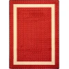Joy Carpets Kid Essentials Red Sharing Circle 5ft.4in. x 7ft.8in. Rect. Rug