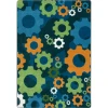 Joy Carpets Kid Essentials Citrus Shifting Gears 3ft.10in. x 5ft.4in. Rect. Rug