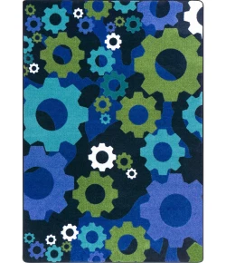 Joy Carpets Kid Essentials Violet Shifting Gears 7ft.8in. x 10ft.9in. Rect. Rug