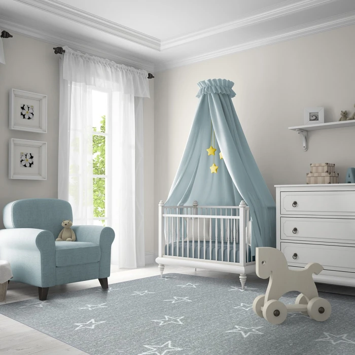 Joy Carpets Claremont Kids Cloudy Shine On 7ft.8in. x 10ft.9in. Rect. Rug
