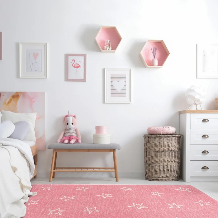 Joy Carpets Claremont Kids Blush Shine On 7ft.8in. x 10ft.9in. Rect. Rug