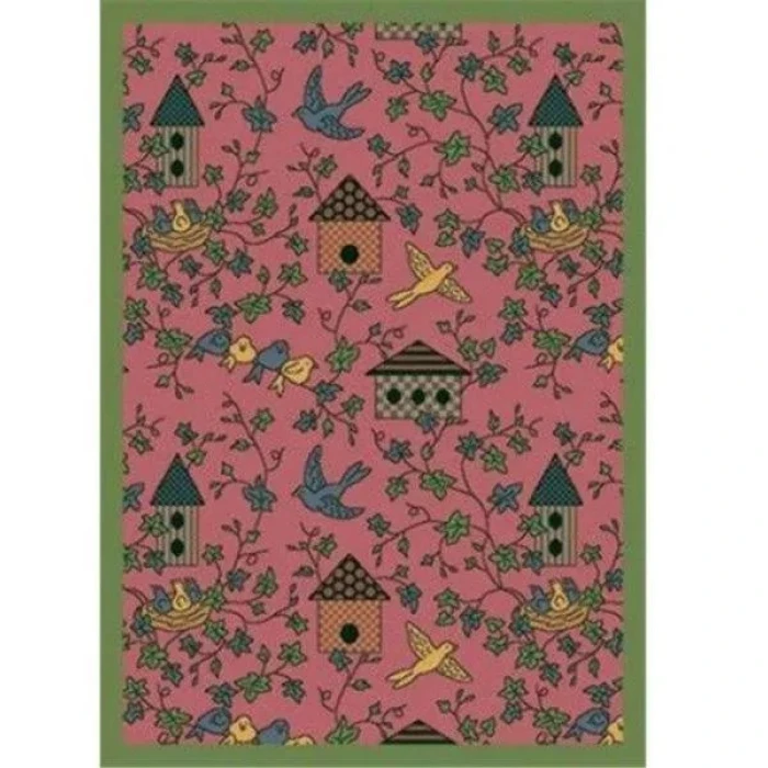 Joy Carpets Kaleidoscope Rose Sweet Tweet 5ft. 4in. x 7ft. 8in. Rect. Rug