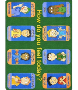 Joy Carpets Kid Essentials Multi Signs of Emotions 10ft.9in. x 13ft.2in. Rect. Rug