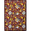 Joy Carpets Any Day Matinee Burgundy Silver Screen 10ft.9in. x 13ft.2in. Rect. Rug