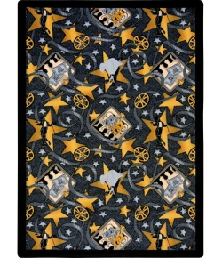 Joy Carpets Any Day Matinee Charcoal Silver Screen 3ft.10in. x 5ft.4in. Rect. Rug