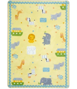 Joy Carpets Kid Essentials Multi Simply Noah 7ft.8in. x 10ft.9in. Rect. Rug