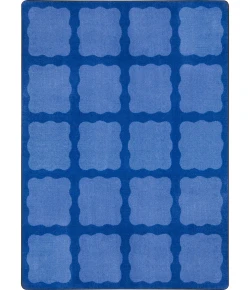 Joy Carpets Kid Essentials Multi Simply Squares 5ft.4in. x 7ft.8in. Rect. Rug