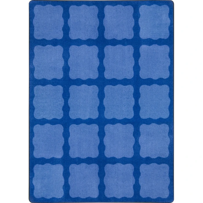 Joy Carpets Kid Essentials Multi Simply Squares 5ft.4in. x 7ft.8in. Rect. Rug