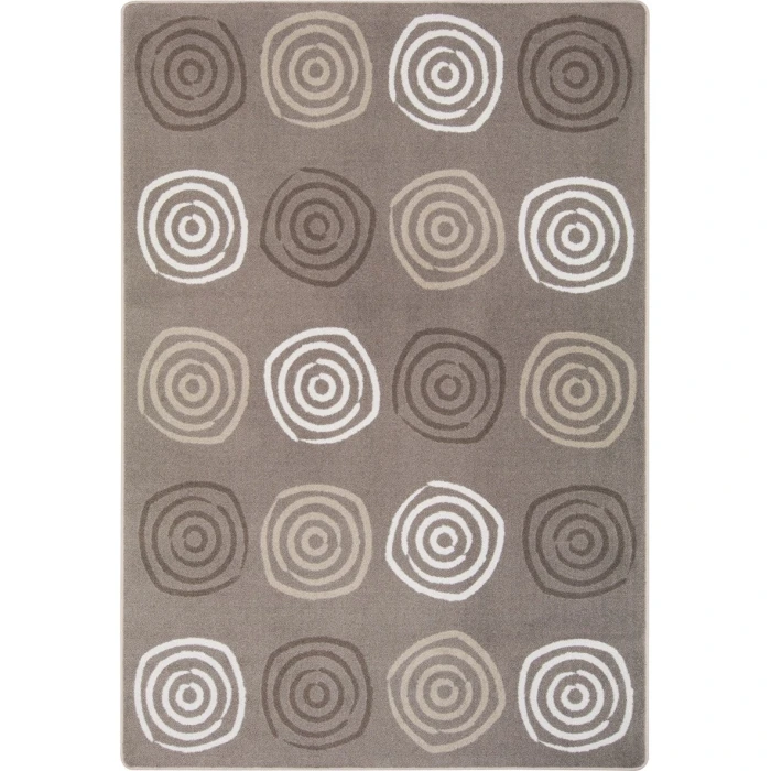 Joy Carpets Kid Essentials Neutral Simply Swirls 7ft.8in. x 10ft.9in. Rect. Rug