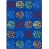 Joy Carpets Kid Essentials Rainbow Simply Swirls 7ft.8in. x 10ft.9in. Rect. Rug