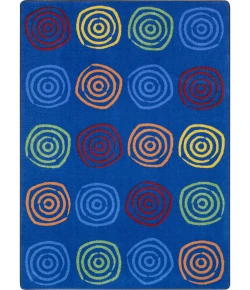 Joy Carpets Kid Essentials Rainbow Simply Swirls 7ft.8in. x 10ft.9in. Rect. Rug
